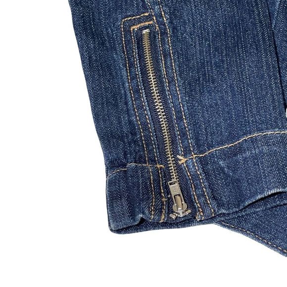 Banana Republic Moto Denim Petite Jacket Size Medium - Picture 5 of 12